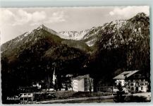 83727 W8162 Neuhaus b Schliersee - Neuhaus gegen Brecherspitz und Dürnbachwände Rückseite mit Abschürfungen bzw Kleberesten