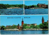 10115 O1199 Köpenick - Luxusschiff auf dem Langen See Luxusschiff am Köpenicker Schloß Im Köpenicker Becken Weisse Flotte