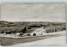 76596 W7564 Schwarzenbach - Pension Haus Feldbergblick Winter Rückseite mit Abschürfungen bzw Kleberesten