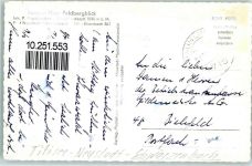 76596 W7564 Schwarzenbach - Pension Haus Feldbergblick Winter Rückseite mit Abschürfungen bzw Kleberesten