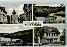 42799 W5653 Witzhelden Gebrauchsspuren Rückseite mit Abschürfungen und Kleberesten Marktplatz Strandbad Talsperre