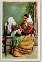 Valletta Maltese Lace Worker Tracht AK Spitze (Klöppeln)
