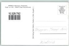 65399 W6229 Kiedrich , Rheingau - Pfarrkirche Innenansicht Kirchenorgel