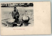 Malay Refreshment Seller Berufe AK Asiat.Volkstyp 1905