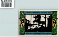 47608 W4170 Geldern Notgeldschein 75 Pfennig Notgeld Drache