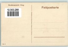 62580 Vimy - Straße Ruinen WK I