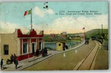 El Paso Gebrauchsspuren Eisenbahn Internationale Brücke