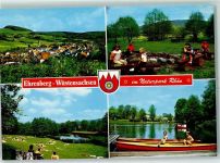 36115 W6414 Wüstensachsen - Schwimmbad Teich Ruderboot