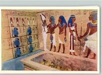 Ägypten Grab von Tutanchamun AK Archäologie Augen AK
