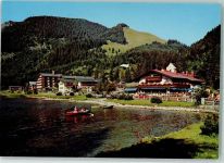 83727 W8162 Spitzingsee - Gasthaus St. Bernhard Spinzingsee Ruderboote Gasthausstempel