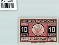 31515 W3050 Wunstorf - Notgeld Lehrerseminar