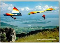 W8211 Chiemsee Chiemgauer Alpen AK Paragleiten