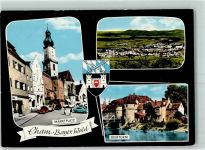 93413 W8490 Cham , Oberpf - Marktplatz Kirche Bierturm