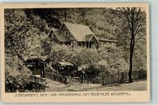 98596 O6089 Trusetal - Itterhagens´s Gast- und Pensionshaus Zum Trusetaler Wasserfall Fachwerkhaus