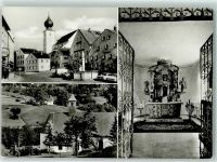 94239 W8375 Ruhmannsfelden - Wallfahrtskirche Osterbrünnl Altaransicht Marktplatz Marktbrunnen Tankstelle SHELL