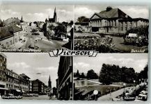 41747 W4060 Viersen - Neumarkt mit Josefskirche Bahnhof Hauptstraße Kaiser Bad