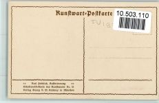Kunstwart AK Nr. 21 - Karl Fröhlich Schattenriß Karte AK Kunstwart Postkarte