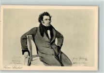 Aquarell von W. August Rieder , gute Erhaltung Schubert, F.