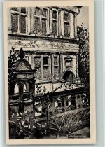 52200 Langres 1926 Künstlerkarte sign Weismann - Maison Renaissance AK
