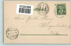 Spruch - Maler mit Staffelei 1899 AK Staffelei Prägedruck