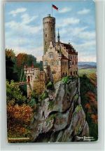W7414 Lichtenstein , Württ Schloß Lichtenstein AK Böttcher, H. 1934 Künstlerkarte
