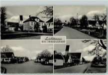 86706 W8859 Lichtenau b Ingolstadt, Donau - Dorfstraßen Kirche