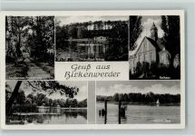 16547 O1403 Birkenwerder Gebrauchsspuren Boddensee-Promenade Strandbad Briese Rathaus Bodden-See Lehnitz-See Mehrfachaufnahme