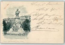 W7500 Karlsruhe , Baden Denkmal Verlag Velten , Lichtdruck Nister Victor v. Scheffel 1897