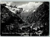 11013 Courmayeur - Frazione Villair sfondo catena M Blanc