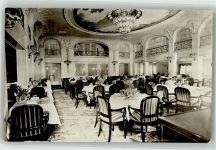 Speisesaal 1. Klasse Dampfer New York Foto AK