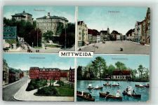 09648 O9250 Mittweida 1918 - Technikum Marktplatz Schwanenteich Tzschirnerplatz