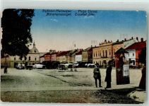 Maramarossziget Sighetul Marmatiei - Erzsebet föter Litfaßsäule Marktszene