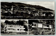 78262 W7704 Gailingen am Hochrhein Foto AK Pensionen Haus Konstanz Haus Leisinger