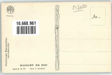 Porte Bonheur Frau Maiglöckchen und Herz Mode Muguet de Mai Serie 71 Verlag A. Noyer Sager, Xavier