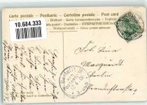 Kinder Veilchen Glimmer Glückskleeblatt 1906 Prägedruck