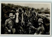 Deutsche Reiter Deutsche Pferde Fotograf Tellgmann Unsere Reichswehr Kavallerie WK II 1934 Foto AK