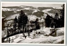 W7868 Todtnau Bergstation auf dem Hasenhorn Skilaufen Skilift Sessellift Foto AK