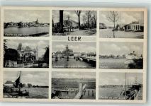 26789 W2950 Leer Ostfriesland 1941 - Rathaus Evenburg Denkmal Hafen Feldpost WK II