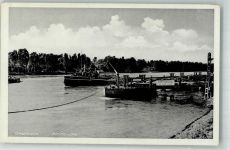 77963 W7635 Ottenheim , Schwarzw Foto AK Schiffbrücke