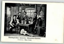 Oberbayr. Humorist. Schrammel Quintett Kontragitarre Bierkrug Volksmusik