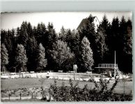 57334 W5928 Feudingen , Kr Wittgenstein FOTO KEINE AK Schwimmbad Ort handschriftlich
