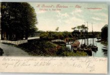 21635 W2155 Jork , Niederelbe 1904 - Gasthaus Fährhaus Lühe 1.Landungsbrücke