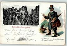 01847 O8351 Bastei 1903 - Basteibrücke Typen