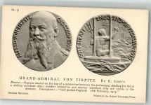 sign. Goetz K. Großadmiral Neptun sitzt a.e. U-Boot 18.2.1915 Gott strafe England Tirpitz