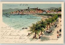 06150 Cannes 1900 Lithographie Hafen