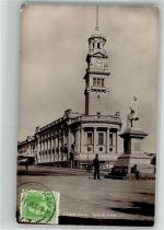 Auckland 1907 Foto AK Denkmal Rathaus Briefmarek Bildseite