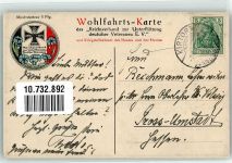 Exzellenz v. Fischel Wohlfahrtskarte Admiral