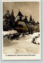 01773 O8242 Oberbärenburg - Evangel. Waldkapelle Winter