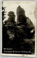 W8391 Neureichenau Schalgeter-Denkmal am Dreisesselberg Fotograf Müller Hüttenstempel Schlageter 1933 Gebrauchsspuren
