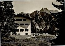 W8980 Oberstdorf Naturfreundehaus Kanzelwandhaus Foto 1962 AK Naturfreundehaus